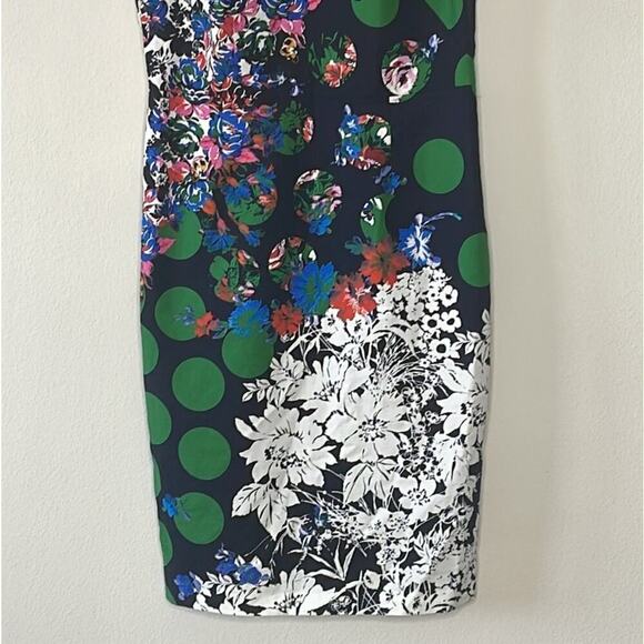 MAEVE BY ANTHROPOLOGIE VANDA PENCIL DRESS FLORAL DOT PRINT‎ SIZE 12 - Picture 4 of 10